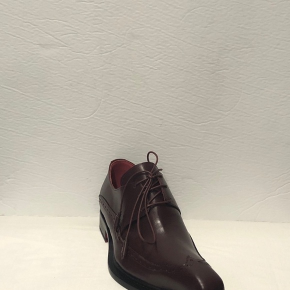 Emilio Franco shoes Italian leather burgundy - Picture 2 of 7